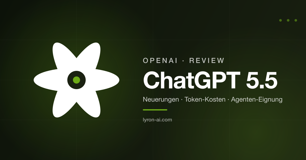 ChatGPT 5.5 Review – OpenAI-Rosette mit Titel ChatGPT 5.5